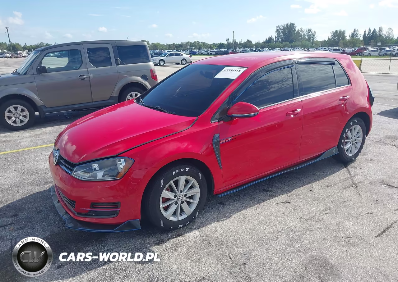 2016 Volkswagen Golf Tsi S 4-Door VIN:3VW217AU9GM051680 - 2
