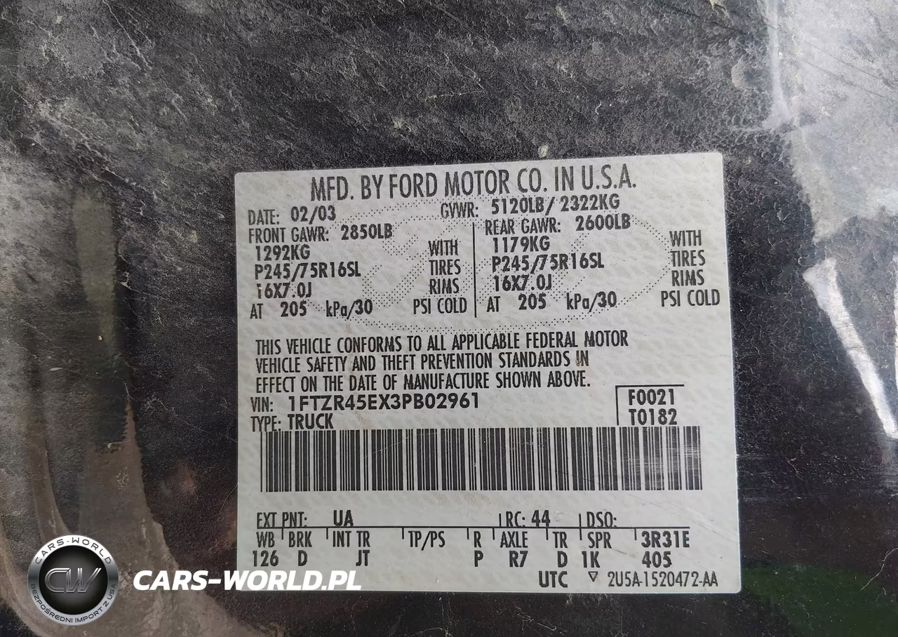 2003 Ford Ranger Edge-Xlt VIN:1FTZR45EX3PB02961 - 9