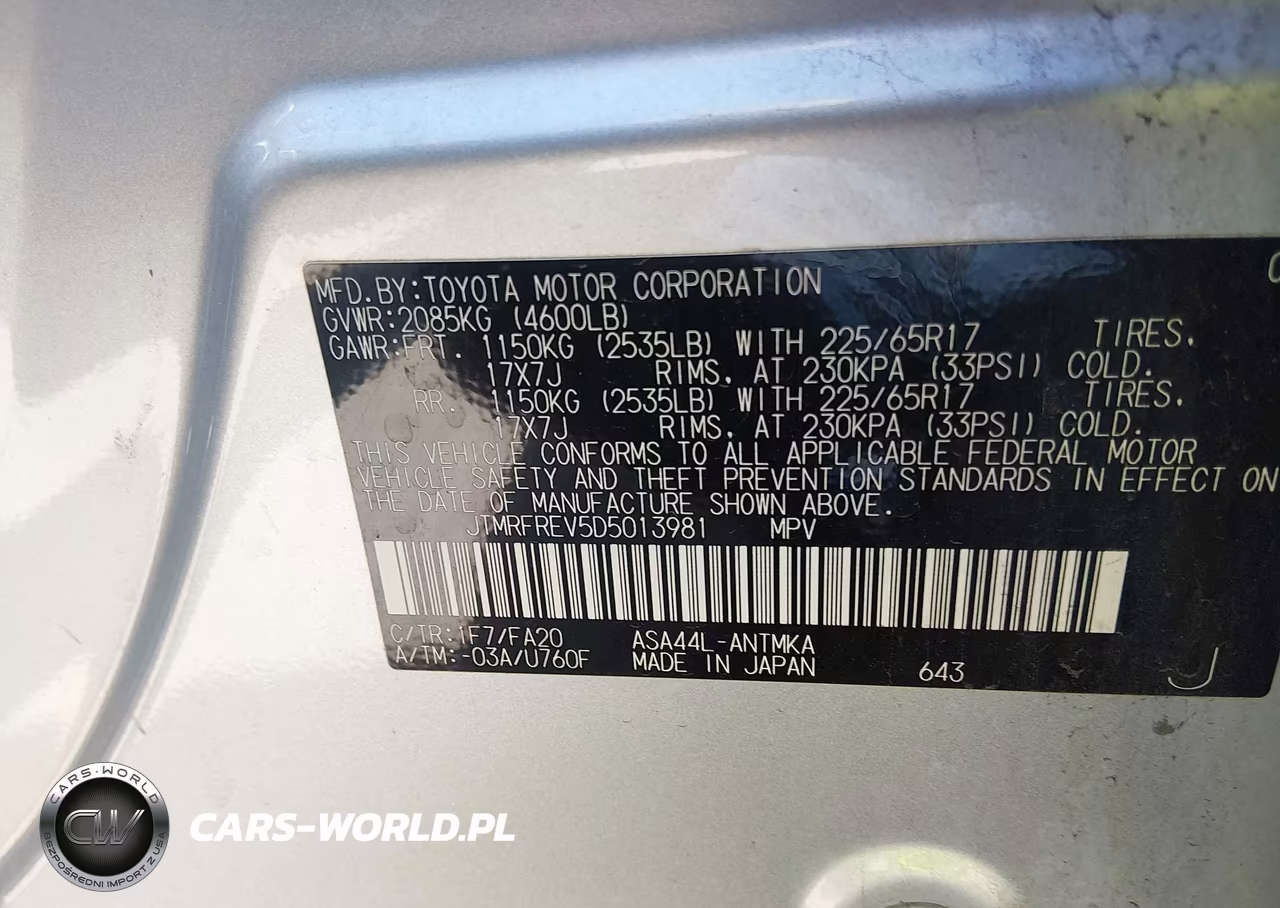 2013 Toyota Rav4 Xle VIN:JTMRFREV5D5013981 - 9