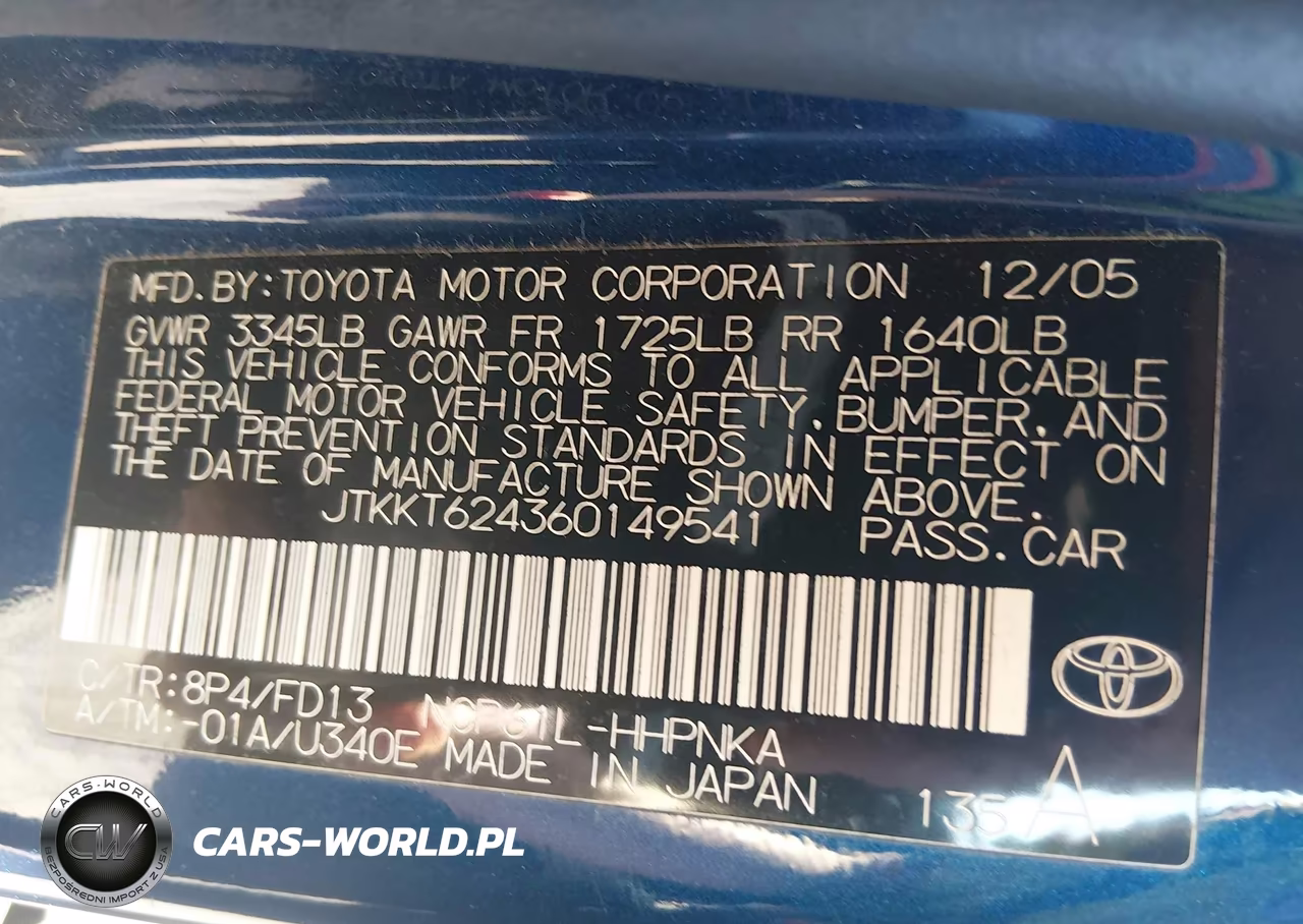 2006 Scion Xa VIN:JTKKT624360149541 - 9