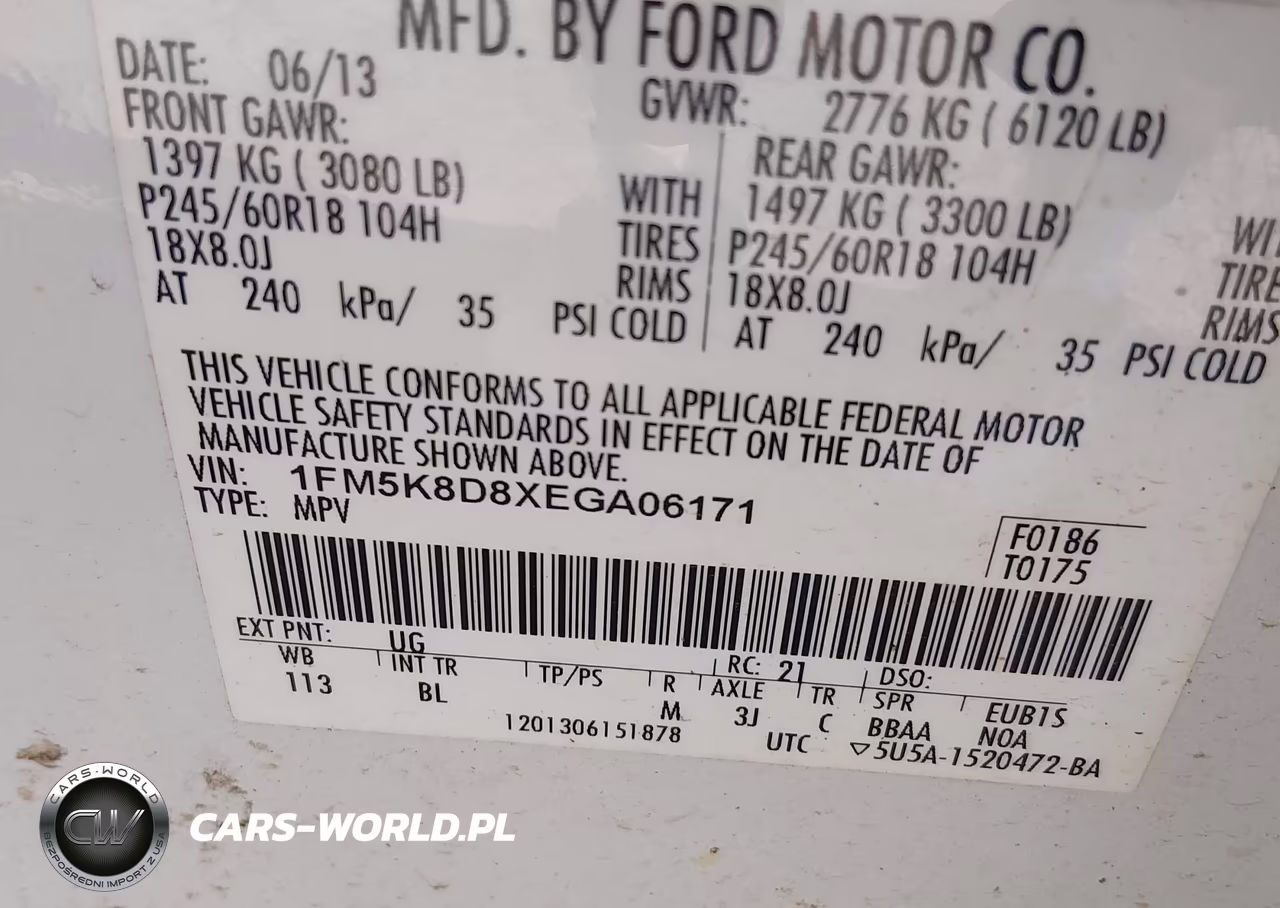 2014 Ford Explorer Xlt VIN:1FM5K8D8XEGA06171 - 9