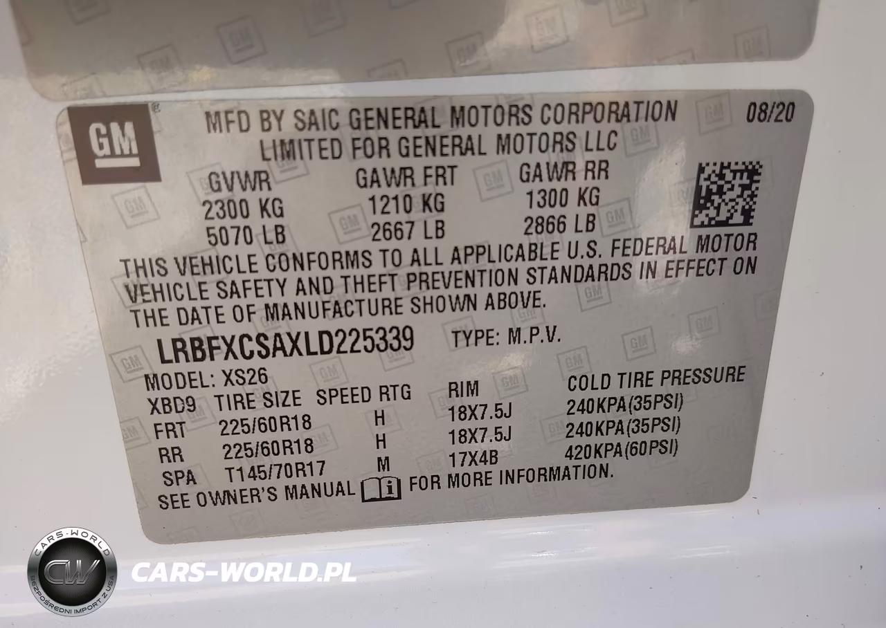 2020 Buick Envision Fwd Essence VIN:LRBFXCSAXLD225339 - 9