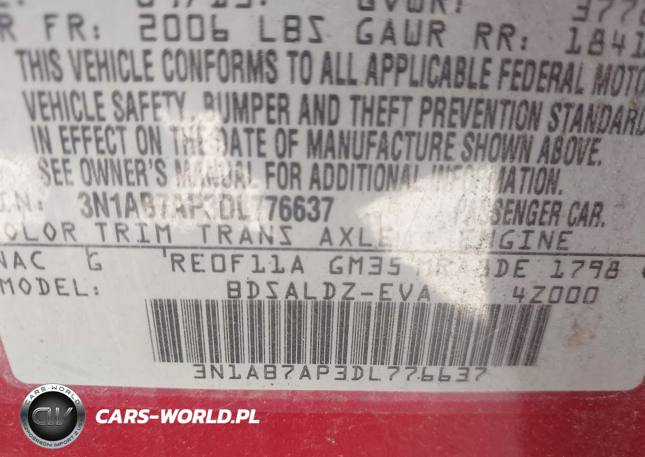 2013 Nissan Sentra Sv VIN:3N1AB7AP3DL776637 - 9