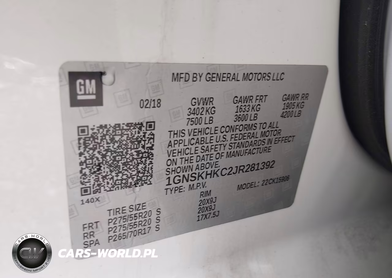 2018 Chevrolet Suburban Lt VIN:1GNSKHKC2JR281392 - 9