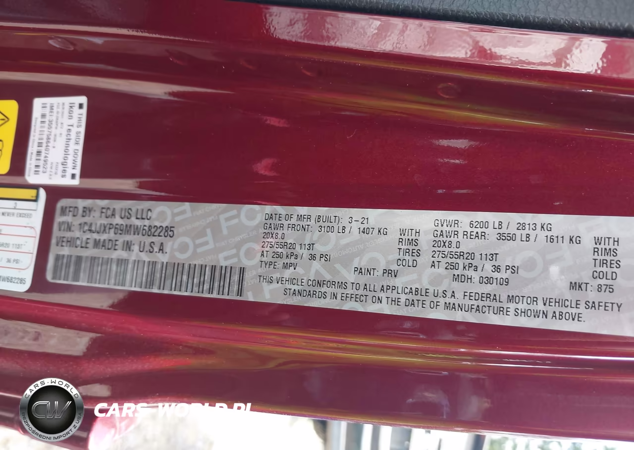 2021 Jeep Wrangler 4Xe Unlimited Sahara 4X4 VIN:1C4JJXP69MW682285 - 9