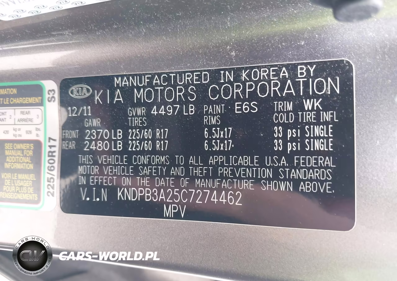 2012 Kia Sportage Lx VIN:KNDPB3A25C7274462 - 9
