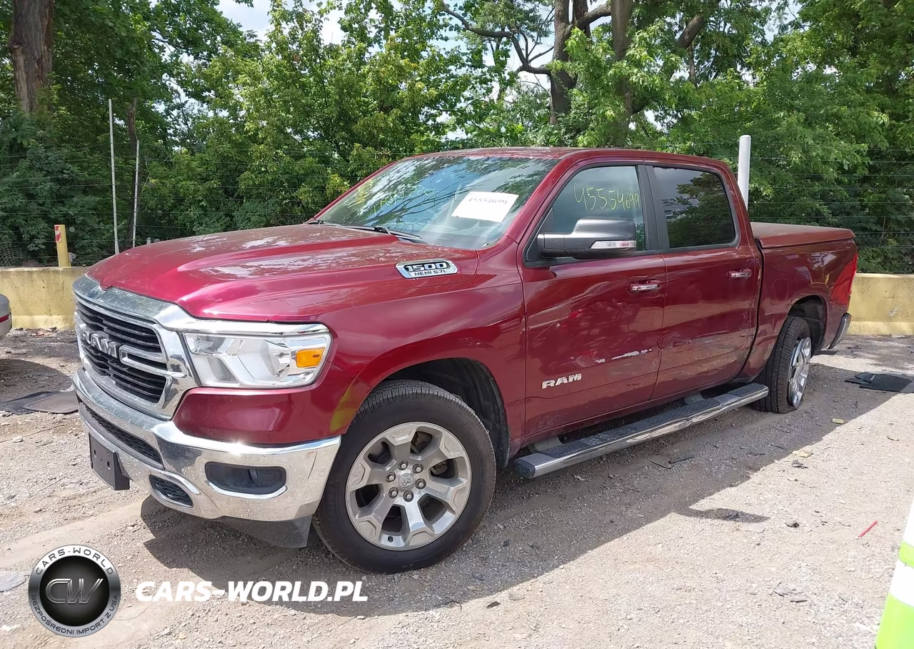 2019 Ram 1500 Big Horn-Lone Star 4X4 5'7 Box VIN:1C6SRFFT5KN606958 - 2