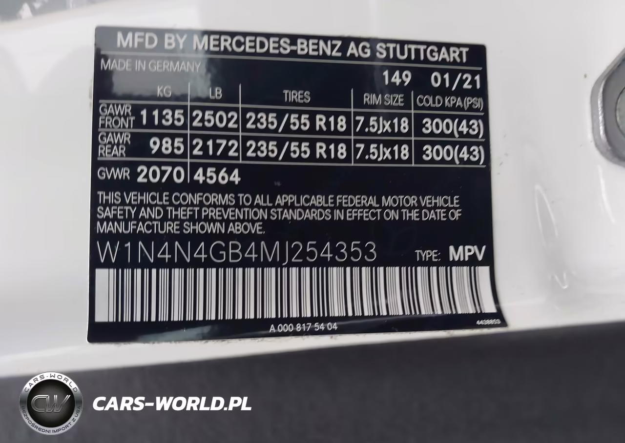 2021 Mercedes-Benz Gla 250 VIN:W1N4N4GB4MJ254353 - 9