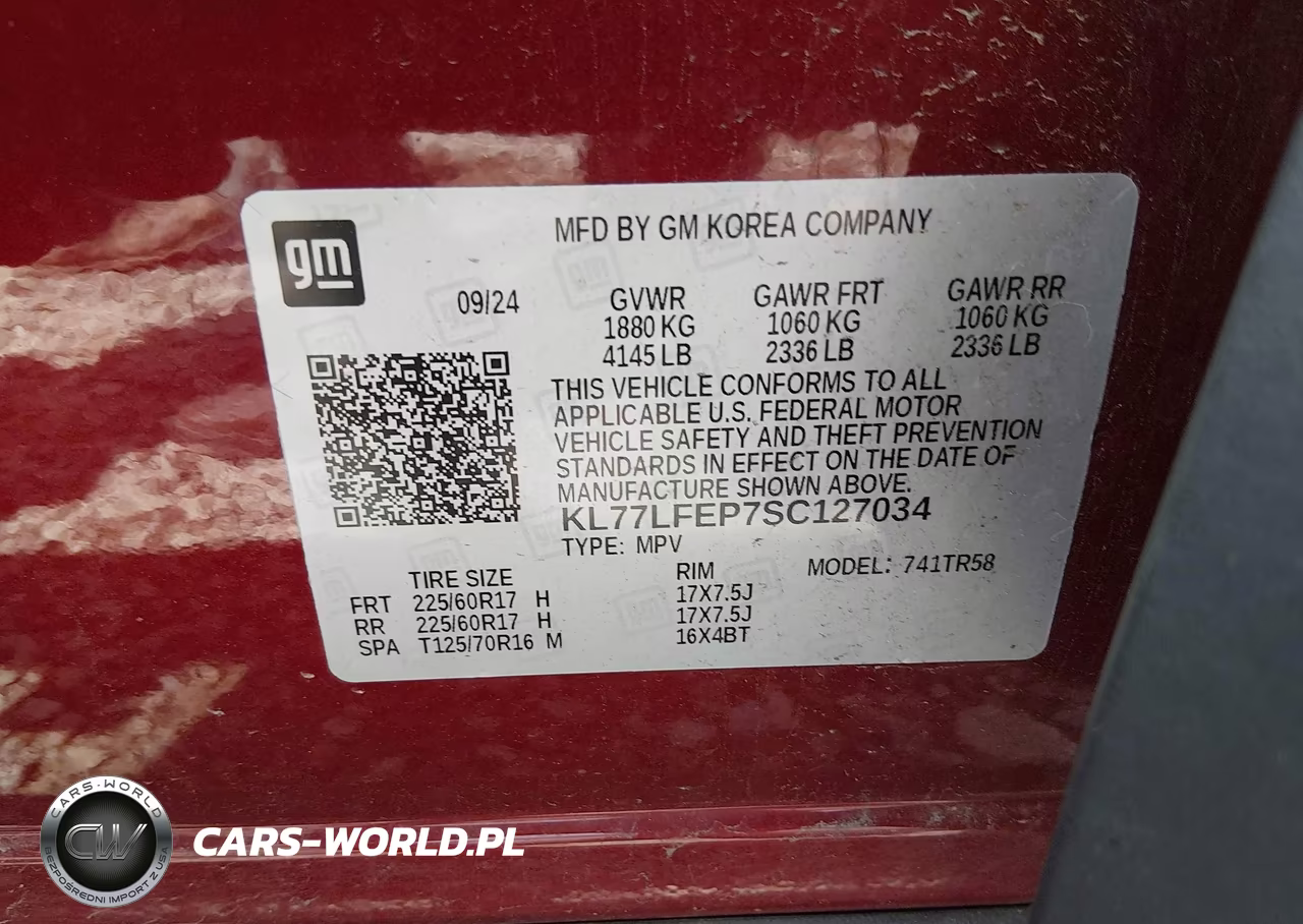 2025 Chevrolet Trax Fwd Ls VIN:KL77LFEP7SC127034 - 9