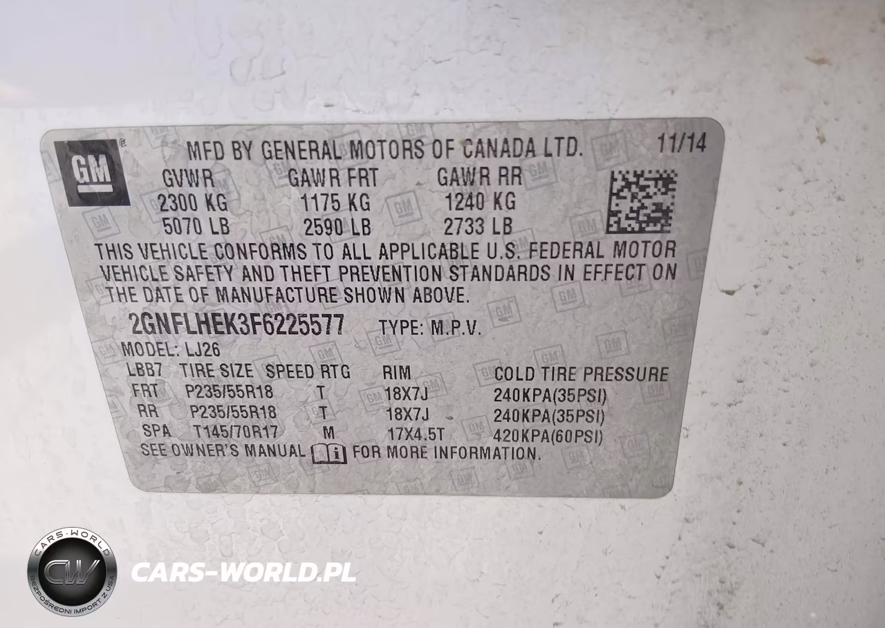2015 Chevrolet Equinox Ltz VIN:2GNFLHEK3F6225577 - 9
