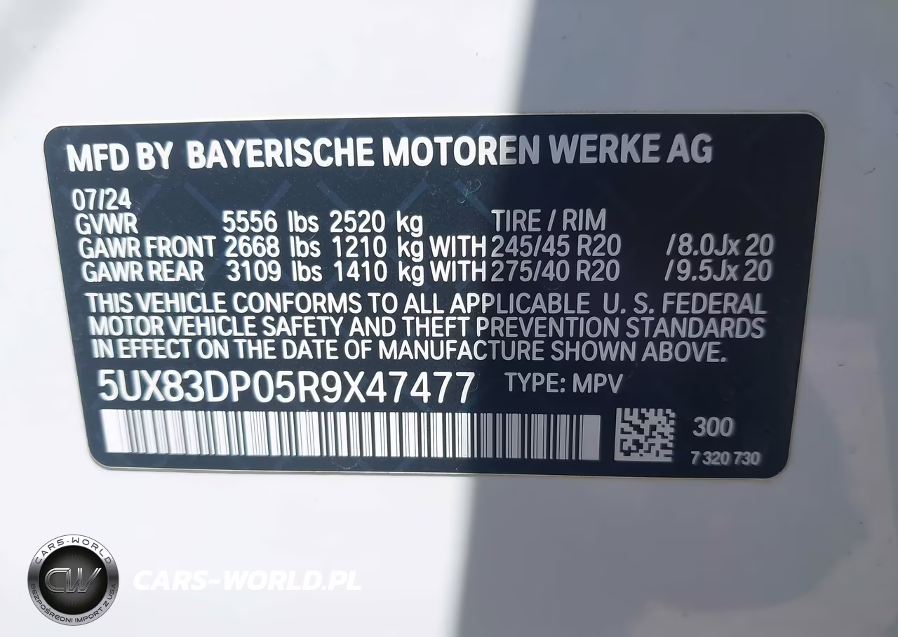 2024 BMW X3 M40I VIN:5UX83DP05R9X47477 - 9