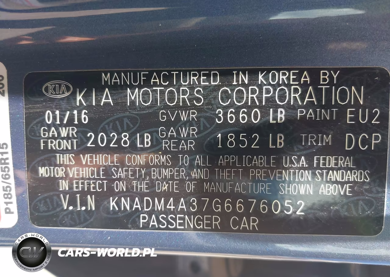 2016 Kia Rio Lx VIN:KNADM4A37G6676052 - 9