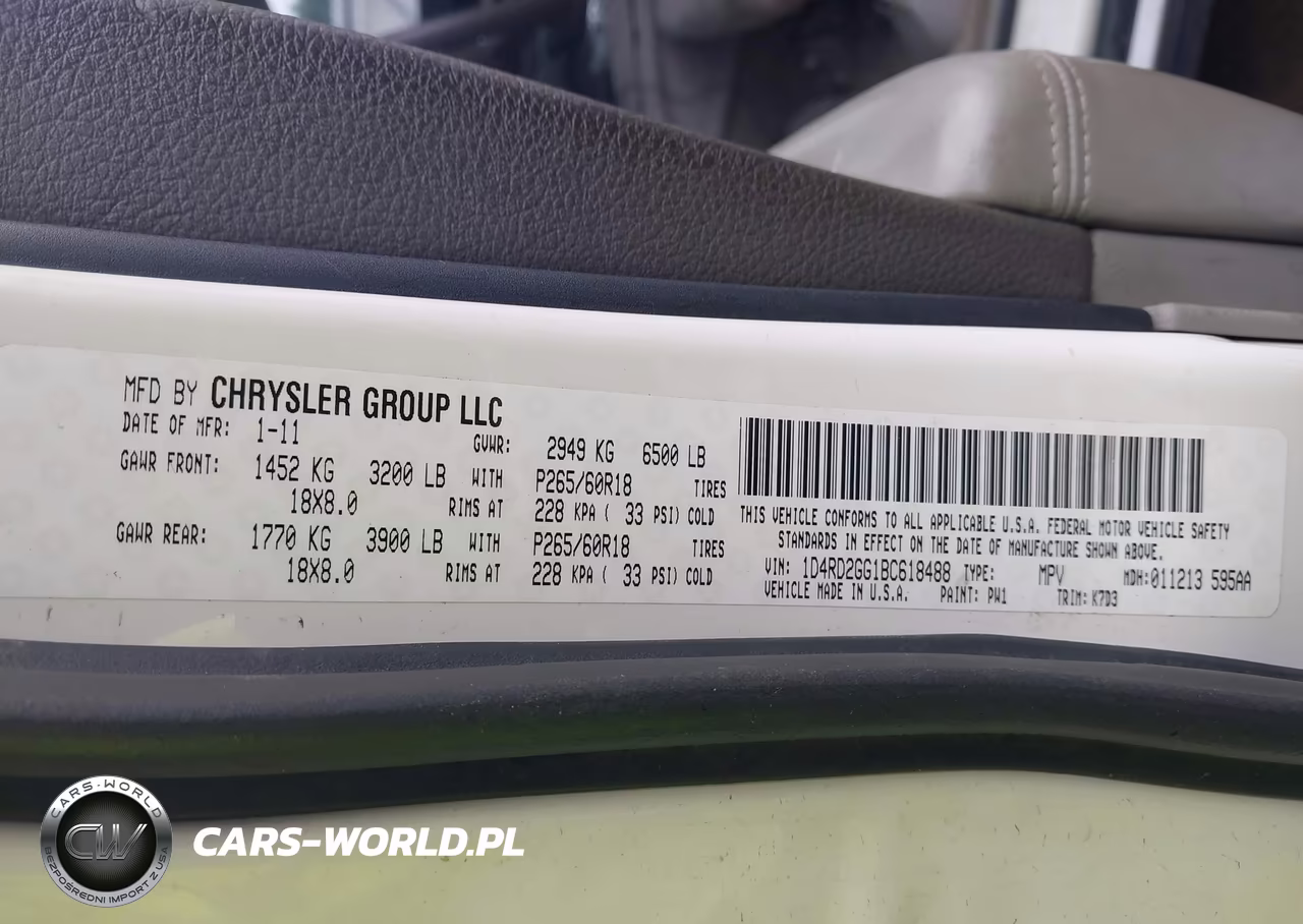 2011 Dodge Durango Express VIN:1D4RD2GG1BC618488 - 9