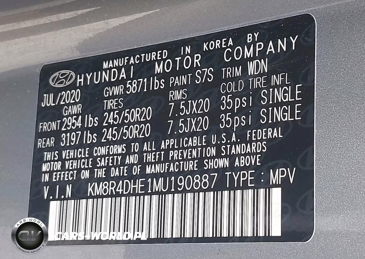 2021 Hyundai Palisade Sel VIN:KM8R4DHE1MU190887 - 9