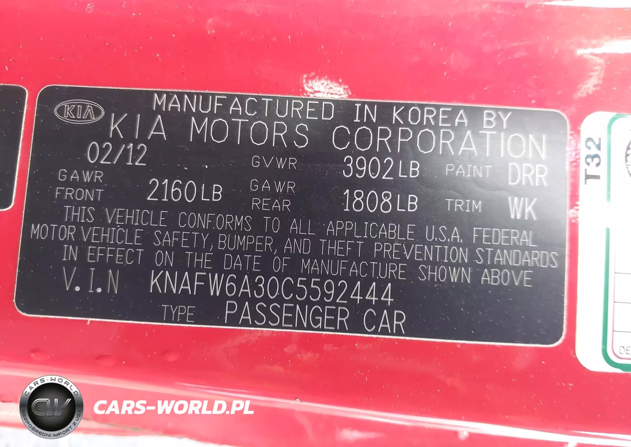 2012 Kia Forte Koup Sx VIN:KNAFW6A30C5592444 - 9