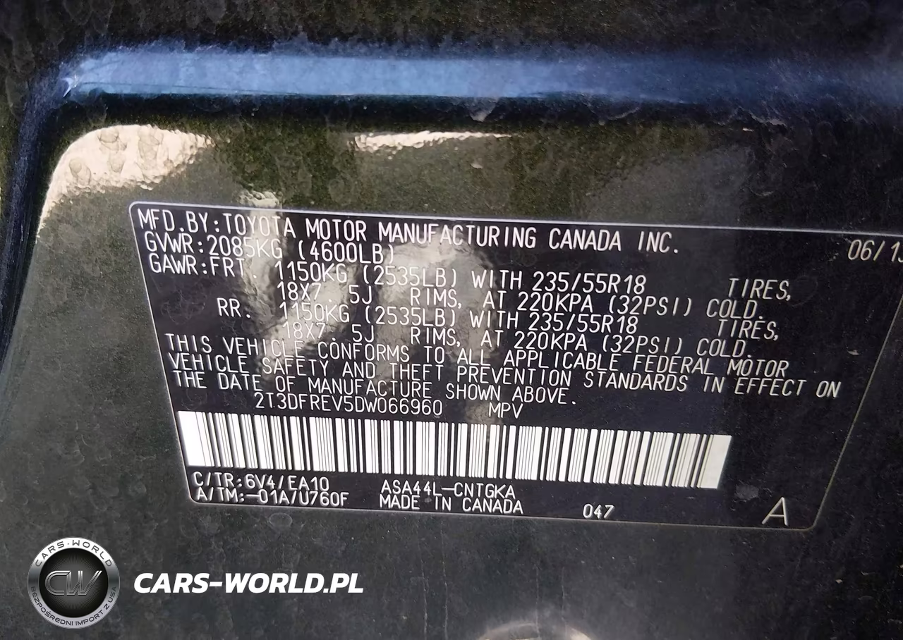 2013 Toyota Rav4 Limited VIN:2T3DFREV5DW066960 - 9