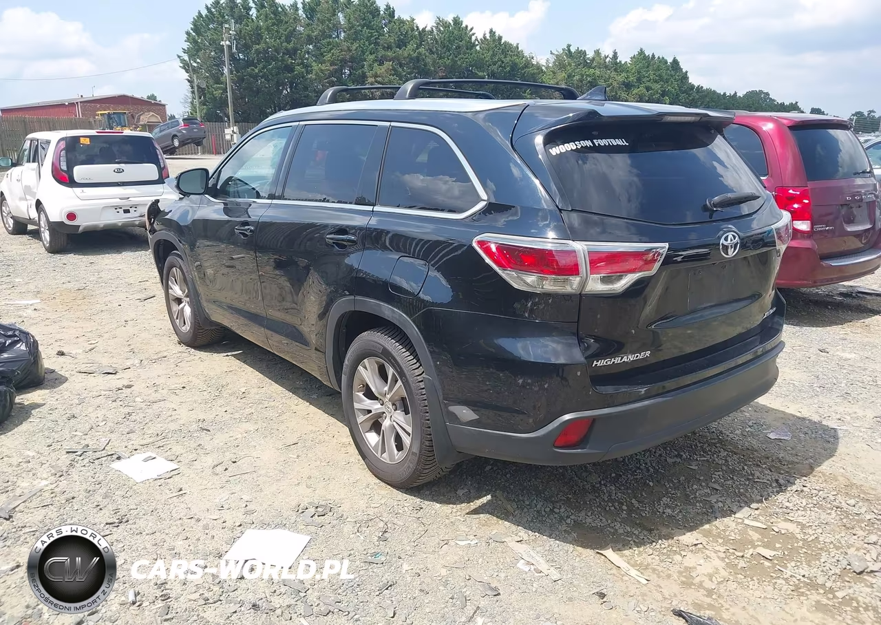 2015 Toyota Highlander Xle V6 VIN:5TDJKRFH7FS182821 - 3