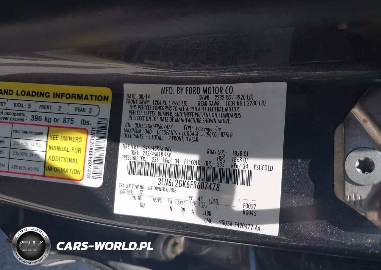2015 Lincoln Mkz VIN:3LN6L2GK6FR607478 - 9