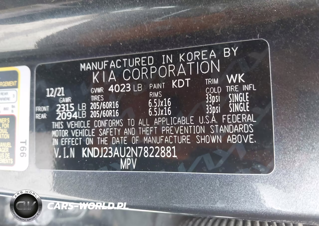 2022 Kia Soul Lx VIN:KNDJ23AU2N7822881 - 9