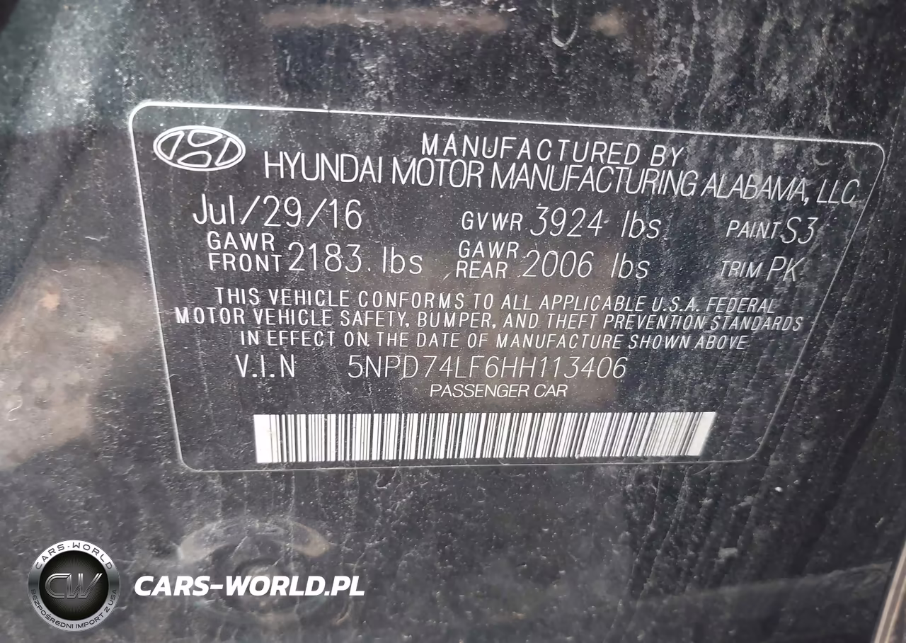2017 Hyundai Elantra Se VIN:5NPD74LF6HH113406 - 9