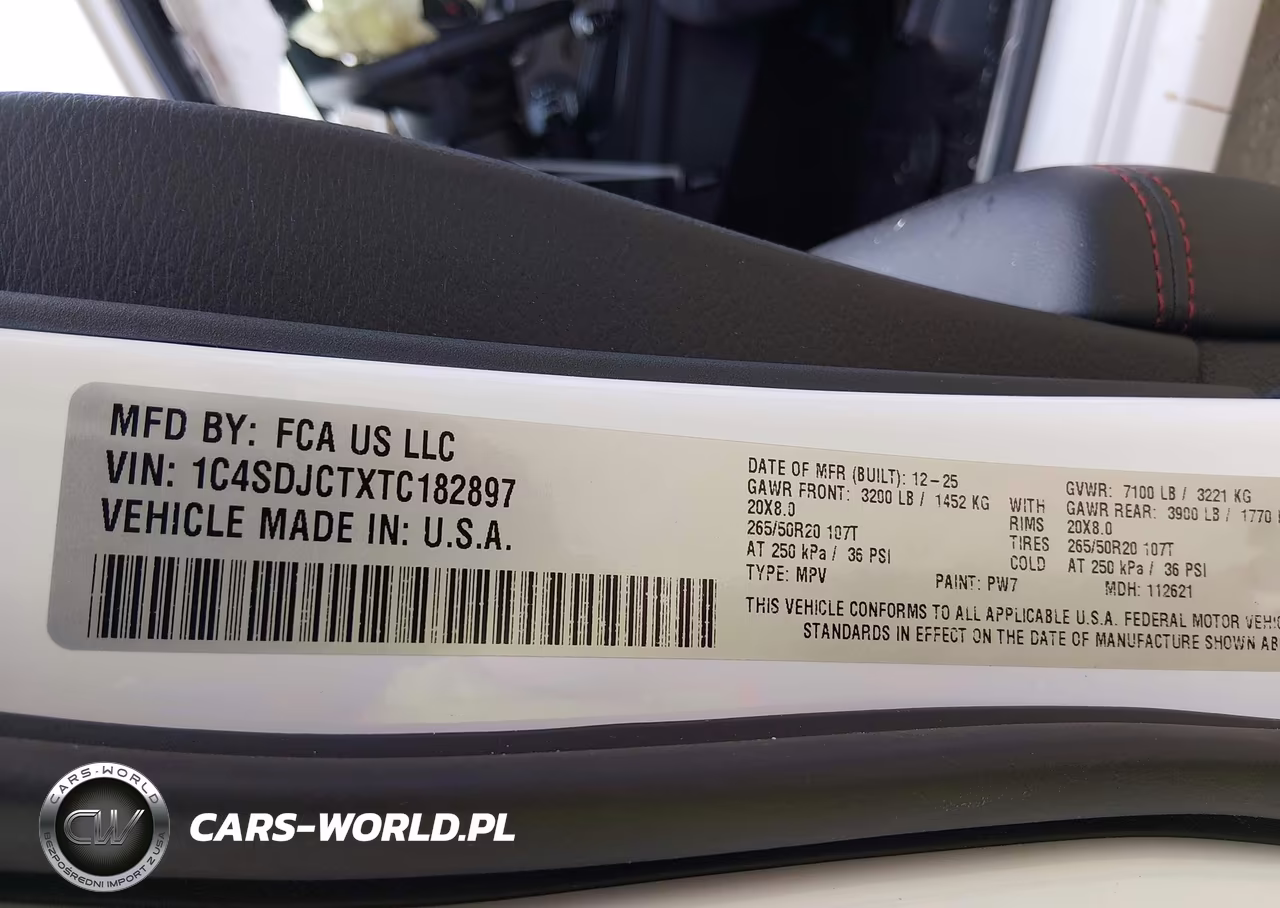2026 Dodge Durango Gt Awd Hemi??V8 VIN:1C4SDJCTXTC182897 - 9
