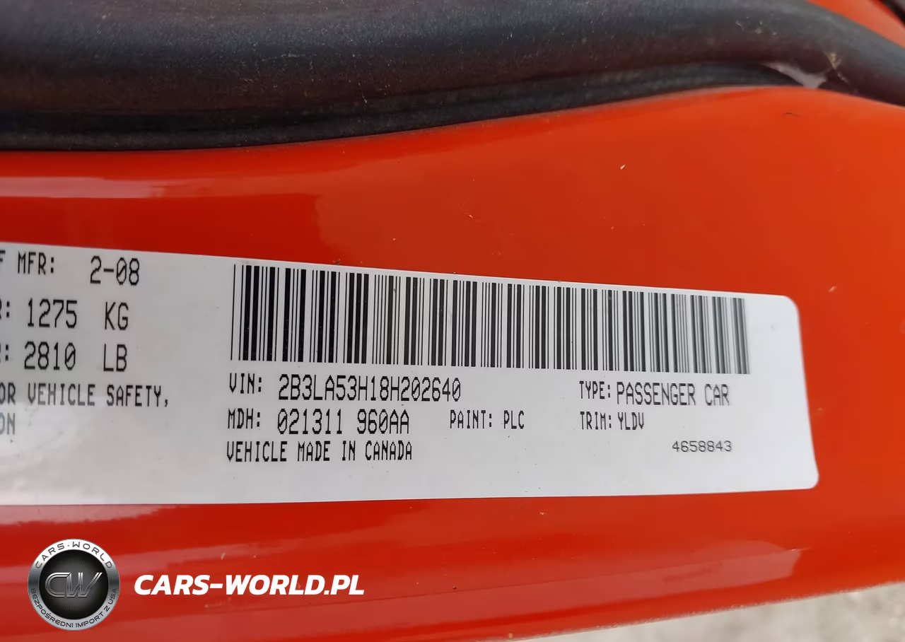 2008 Dodge Charger R-T VIN:2B3LA53H18H202640 - 9