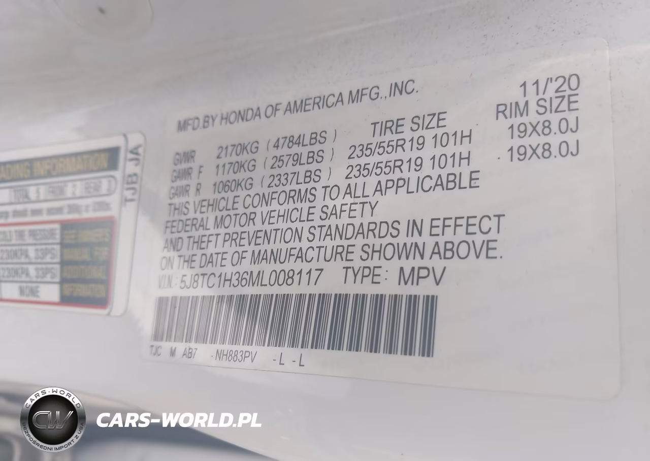 2021 Acura Rdx Standard VIN:5J8TC1H36ML008117 - 9