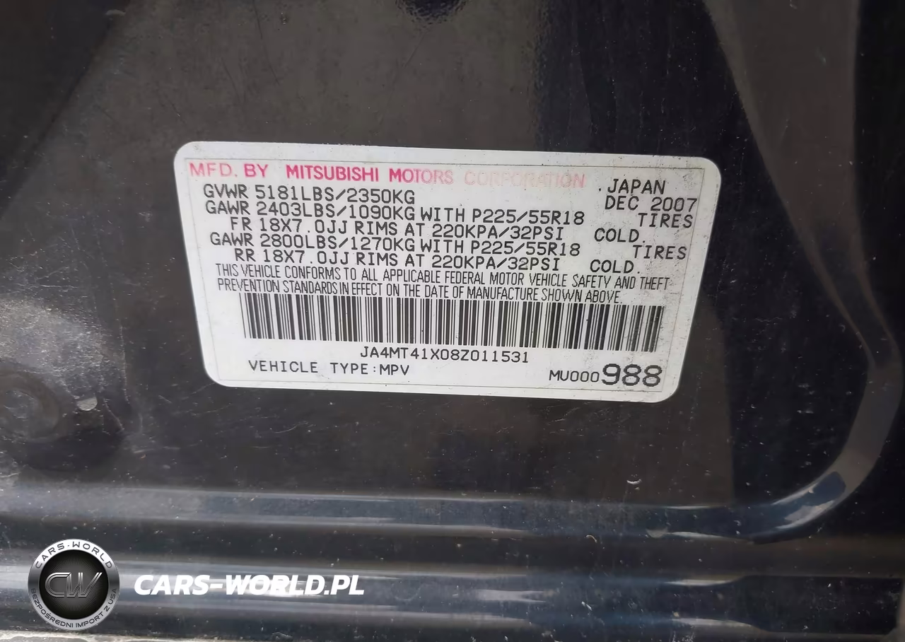 2008 Mitsubishi Outlander Xls VIN:JA4MT41X08Z011531 - 9