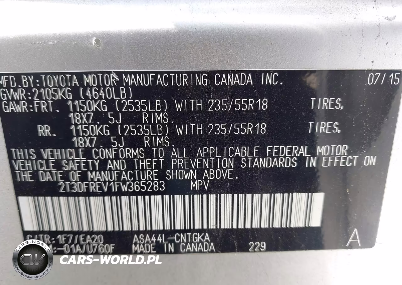 2015 Toyota Rav4 Limited VIN:2T3DFREV1FW365283 - 9