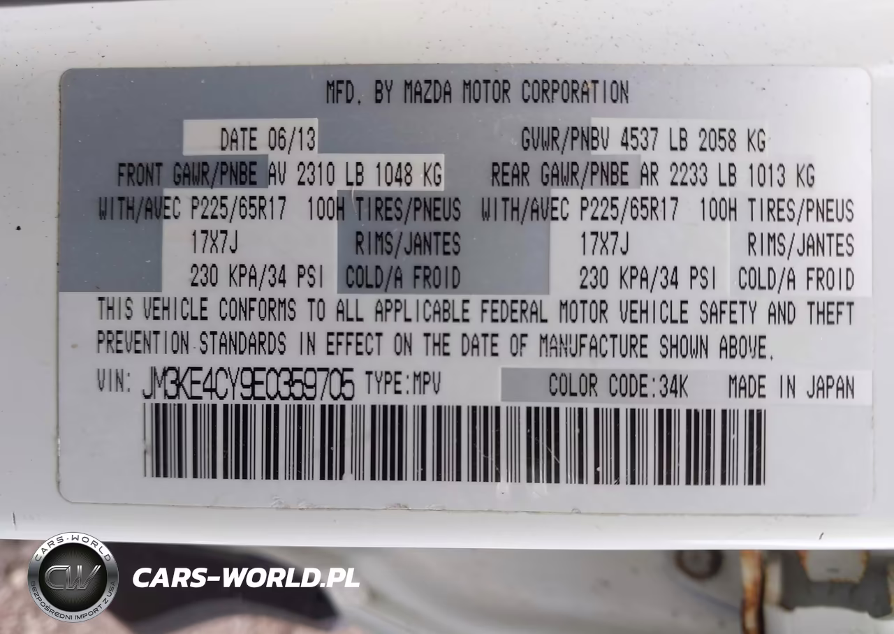 2014 Mazda Cx-5 Touring VIN:JM3KE4CY9E0359705 - 9