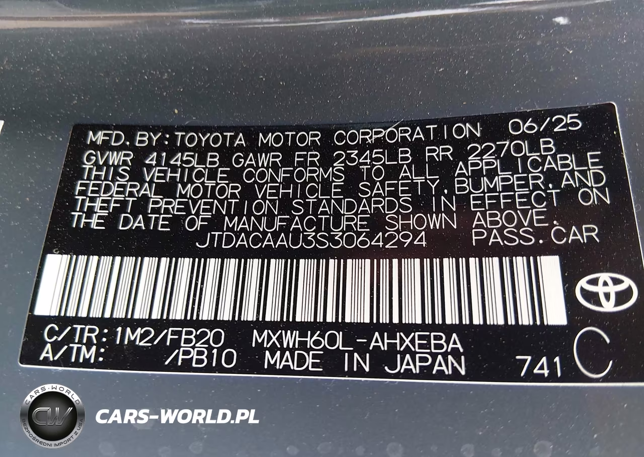2025 Toyota Prius Le VIN:JTDACAAU3S3064294 - 9