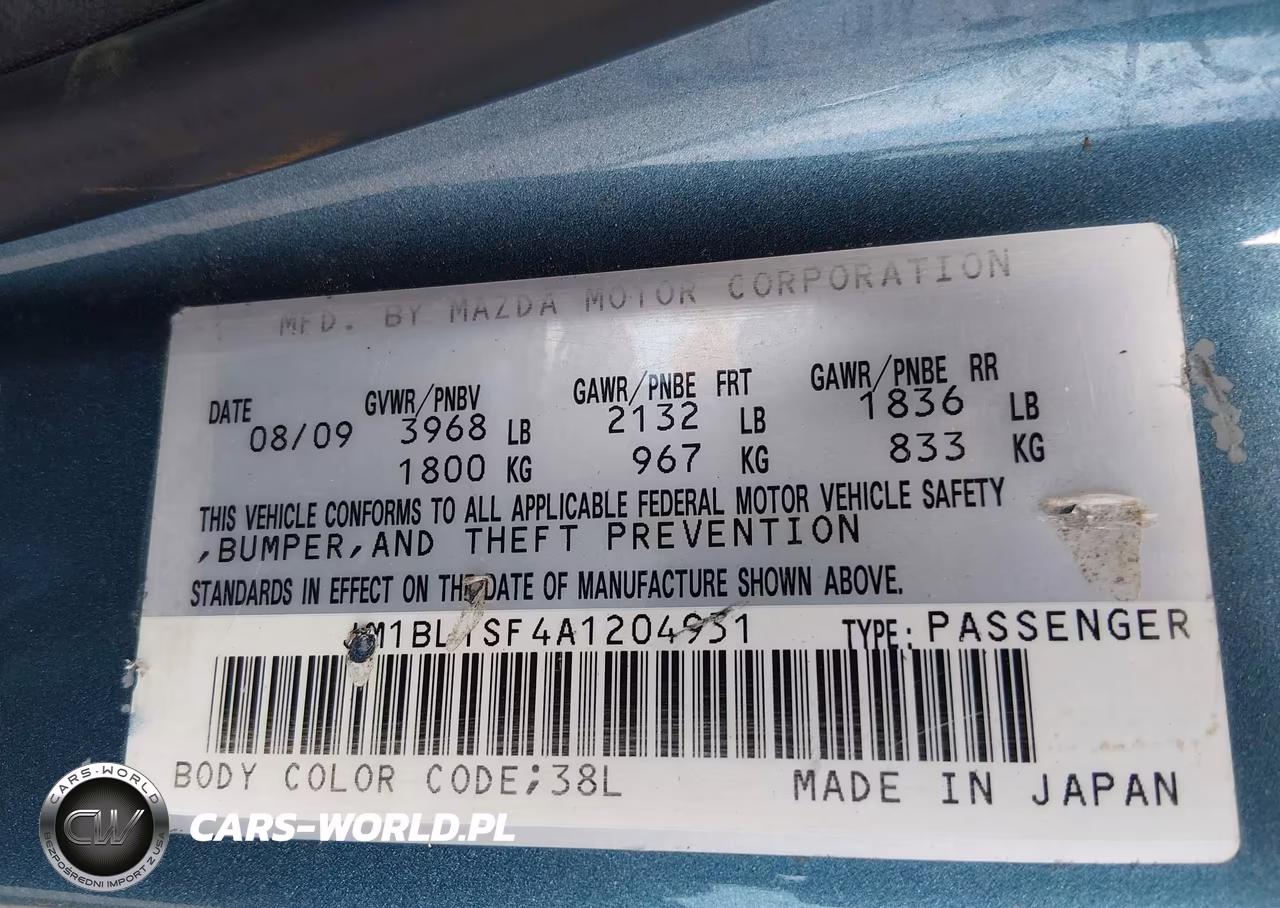 2010 Mazda Mazda3 I Touring VIN:JM1BL1SF4A1204951 - 9