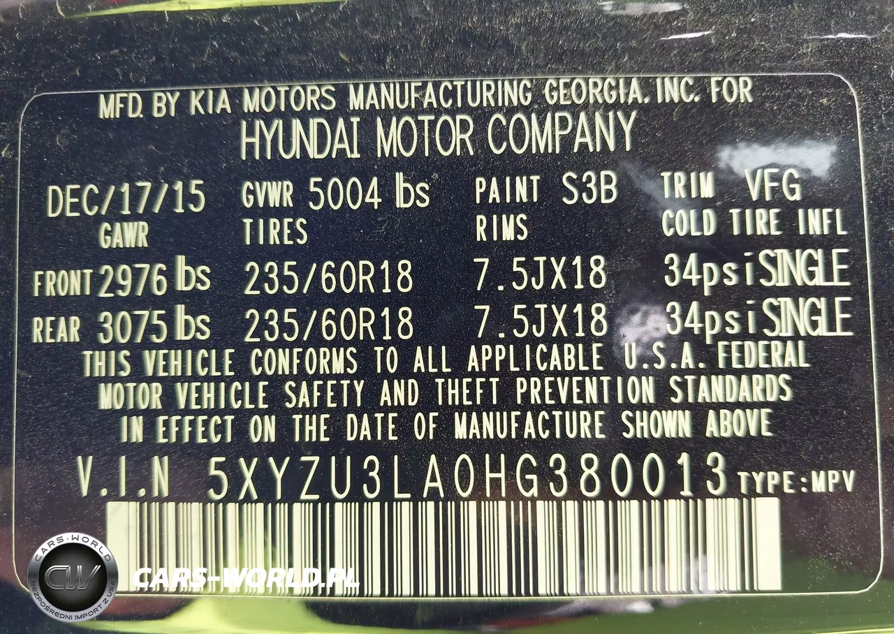 2017 Hyundai Santa Fe Sport 2.0T VIN:5XYZU3LA0HG380013 - 9