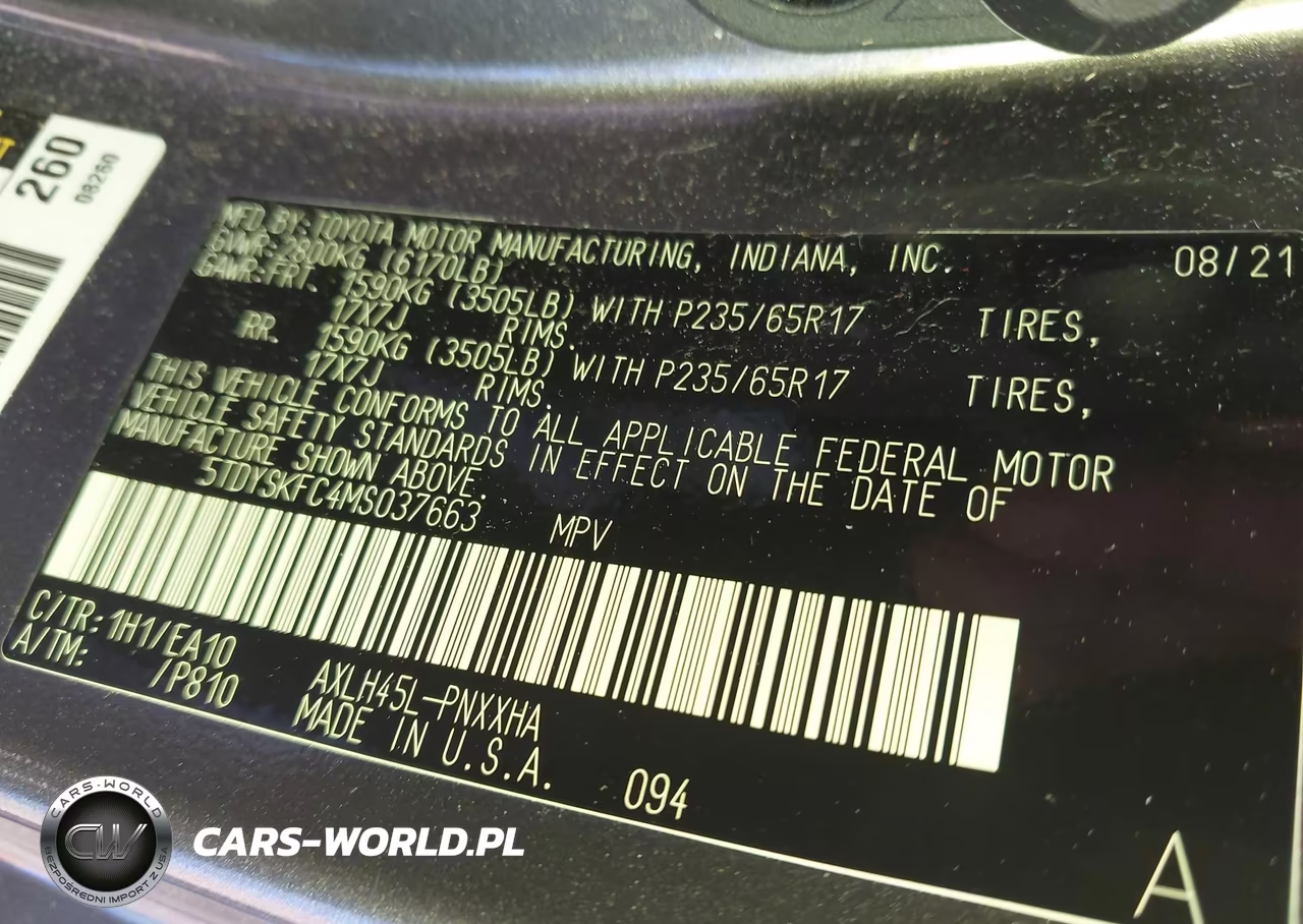 2021 Toyota Sienna Xle VIN:5TDYSKFC4MS037663 - 9