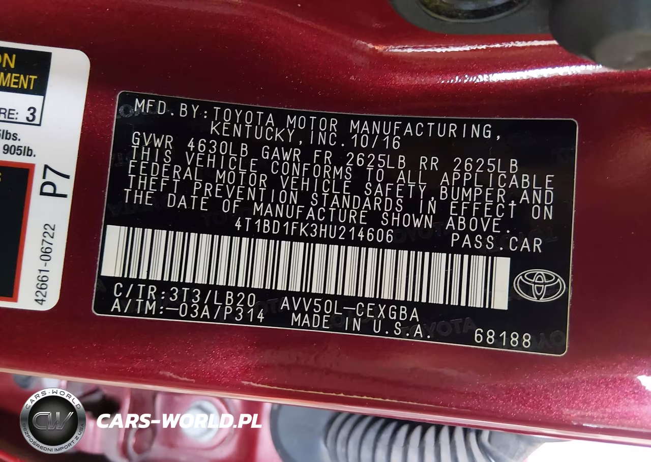 2017 Toyota Camry Hybrid Xle VIN:4T1BD1FK3HU214606 - 9