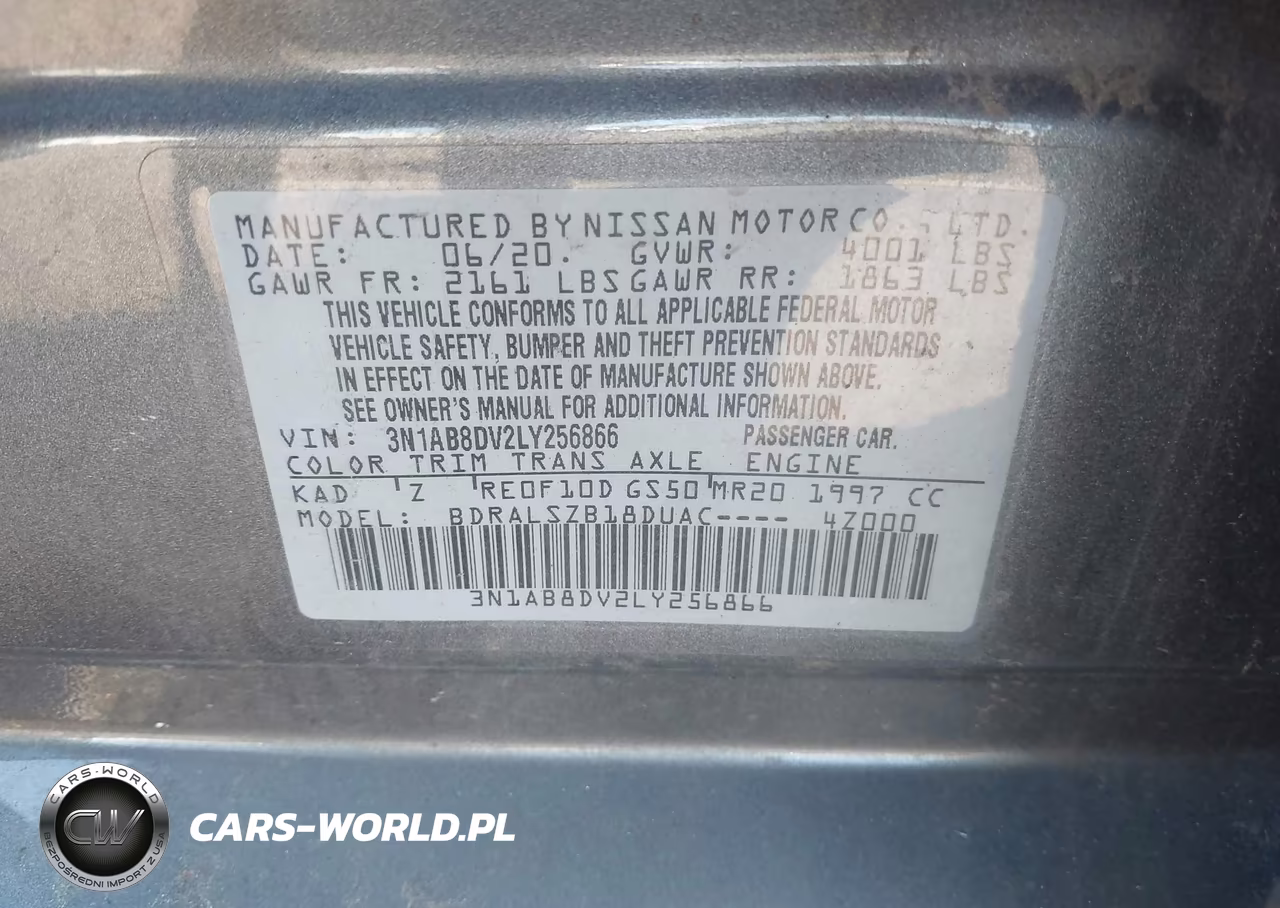 2020 Nissan Sentra Sr Xtronic Cvt VIN:3N1AB8DV2LY256866 - 9