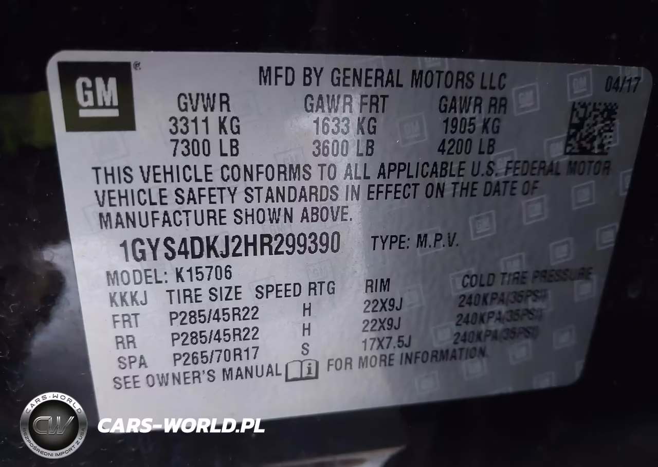 2017 Cadillac Escalade Platinum VIN:1GYS4DKJ2HR299390 - 9