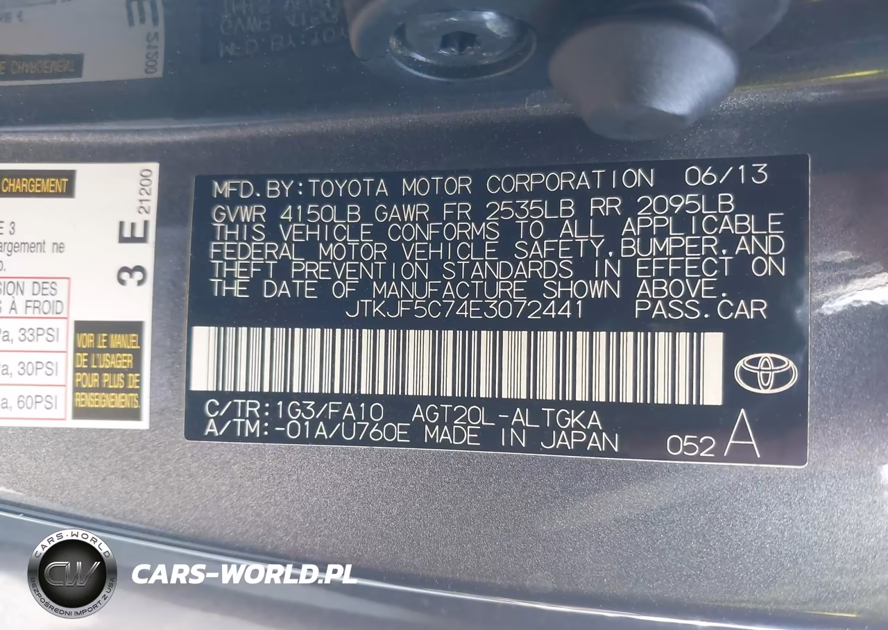 2014 Scion Tc VIN:JTKJF5C74E3072441 - 9