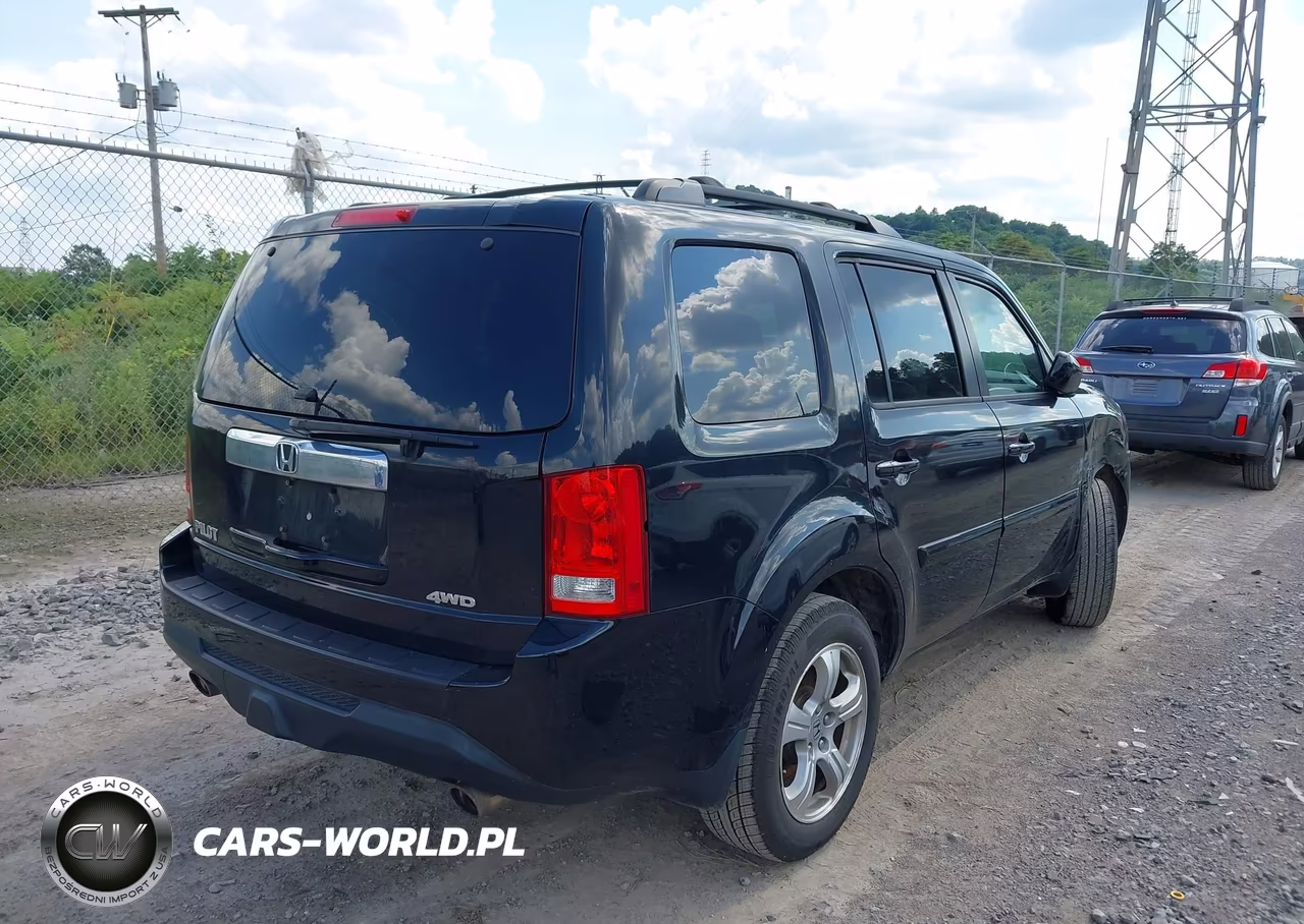 2012 Honda Pilot Ex-L VIN:5FNYF4H61CB073983 - 4