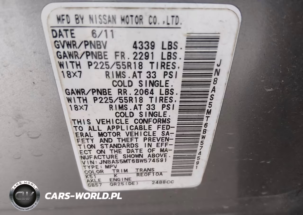 2011 Nissan Rogue Sv VIN:JN8AS5MT6BW574591 - 9
