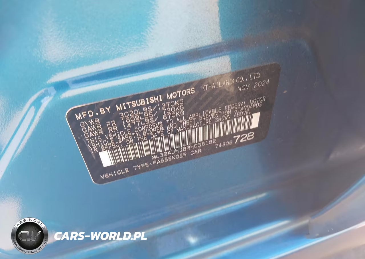 2024 Mitsubishi Mirage Es VIN:ML32AUHJ6RH038182 - 9