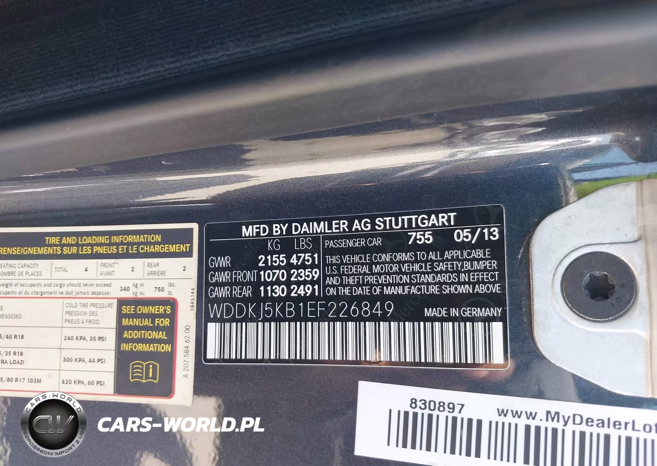 2014 Mercedes-Benz E 350 VIN:WDDKJ5KB1EF226849 - 9