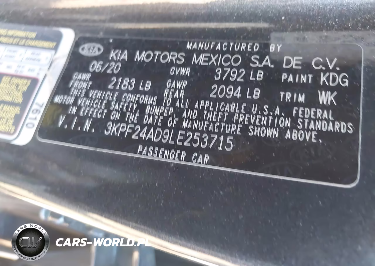 2020 Kia Forte Lxs VIN:3KPF24AD9LE253715 - 9