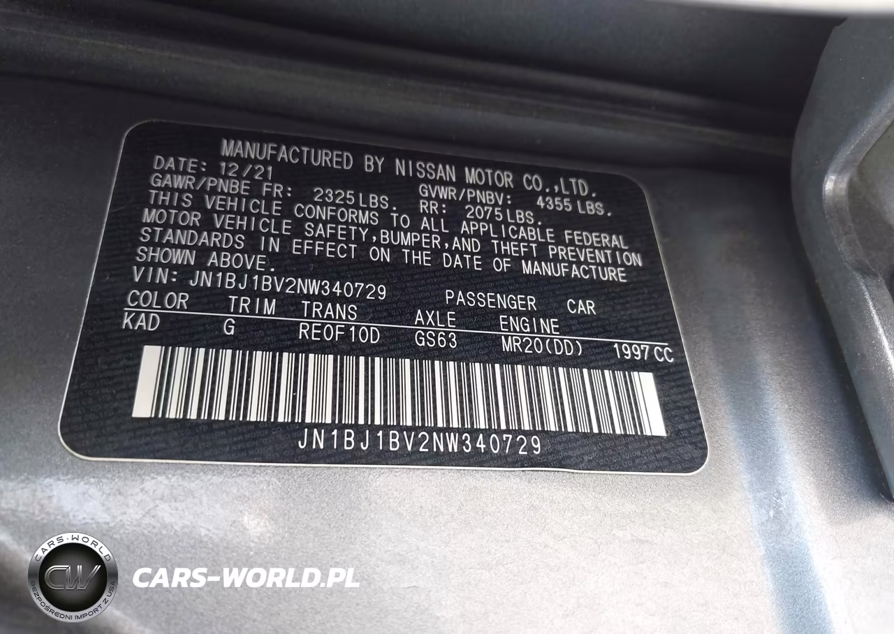 2022 Nissan Rogue Sport Sv Fwd Xtronic Cvt VIN:JN1BJ1BV2NW340729 - 9