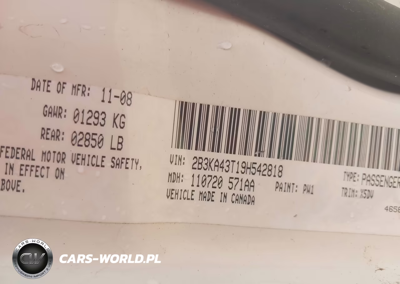 2009 Dodge Charger VIN:2B3KA43T19H542818 - 9