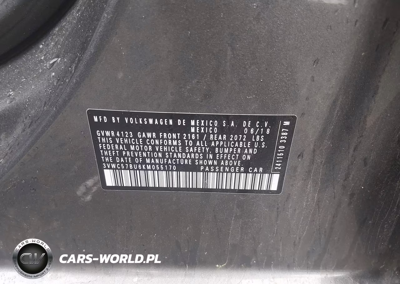 2019 Volkswagen Jetta 1.4T R-Line-1.4T S-1.4T Se VIN:3VWC57BU6KM055170 - 9