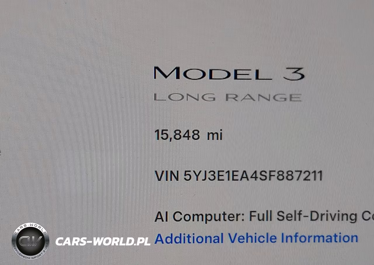 2025 Tesla Model 3 Long Range Rear-Wheel Drive-Standard Rear-Wheel Drive VIN:5YJ3E1EA4SF887211 - 15