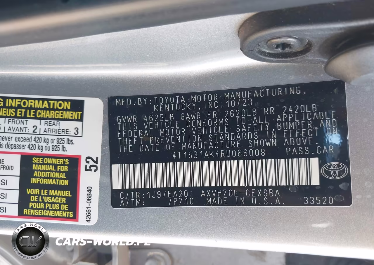 2024 Toyota Camry Hybrid Se VIN:4T1S31AK4RU066008 - 9