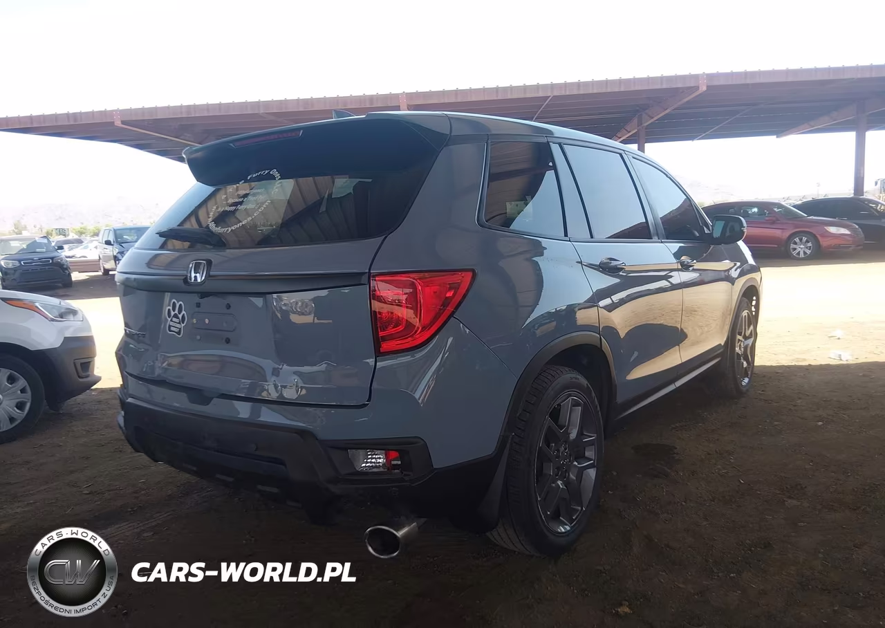 2022 Honda Passport 2Wd Ex-L VIN:5FNYF7H56NB003956 - 4