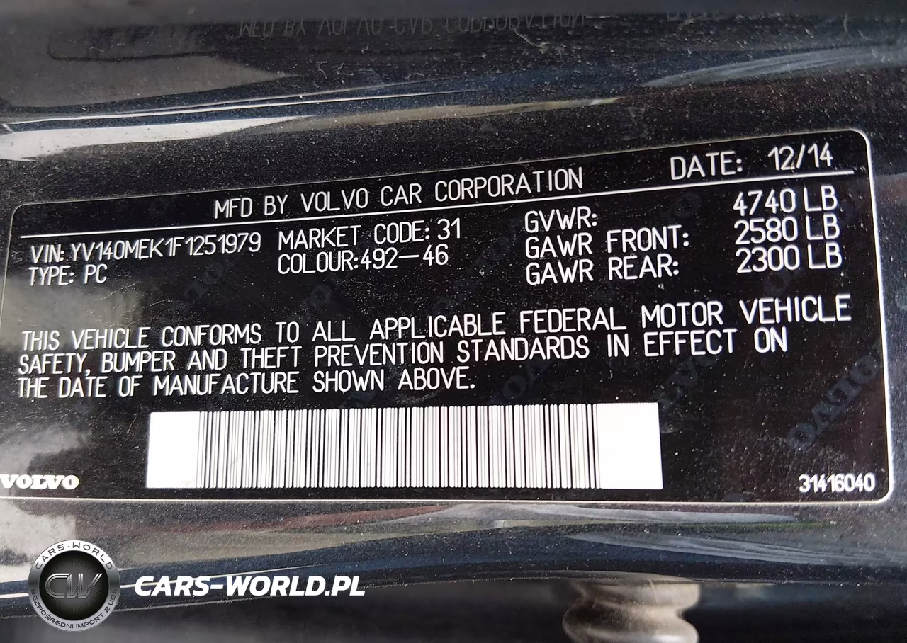 2015 Volvo V60 T5 Premier VIN:YV140MEK1F1251979 - 9